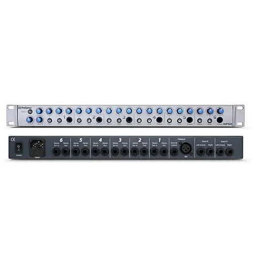 PreSonus HP60 ヘッドホンアンプ5ch プレソナス PreSonus HP60 ヘッドホンアンプ5ch プレソナス PreSonus HP60 6