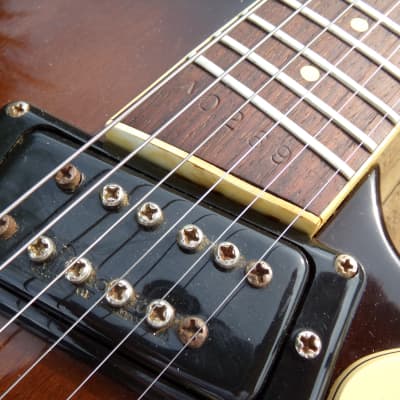 Mosrite Stereo 350,  ca. 1973, dark brown sunburst, excellent condition, appears all original image 14