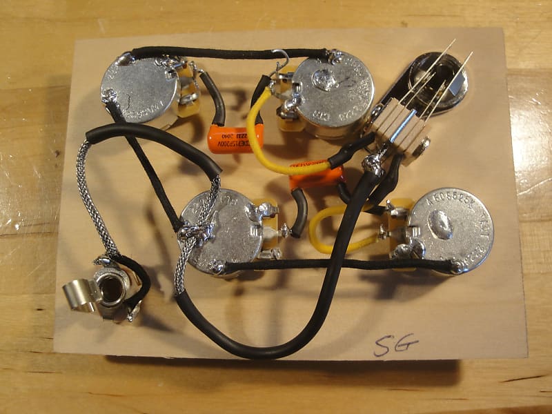 Gibson Epiphone Sg Wiring Harness Cts Switchcraft Cde Reverb 4559