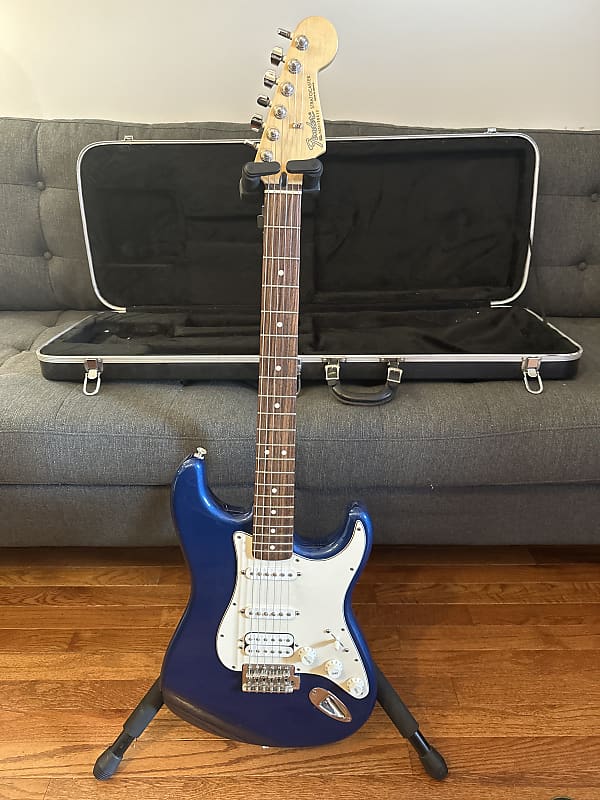 Fender Standard HSS Stratocaster with Maple Fretboard 2006 - 2008 - Electron Blue image 1