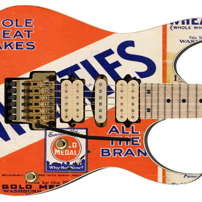 Sticka Steves Guitar Skin Axe Wrap Re-skin Vinyl Decal DIY 1925 Breakfast Champion 272 image 2