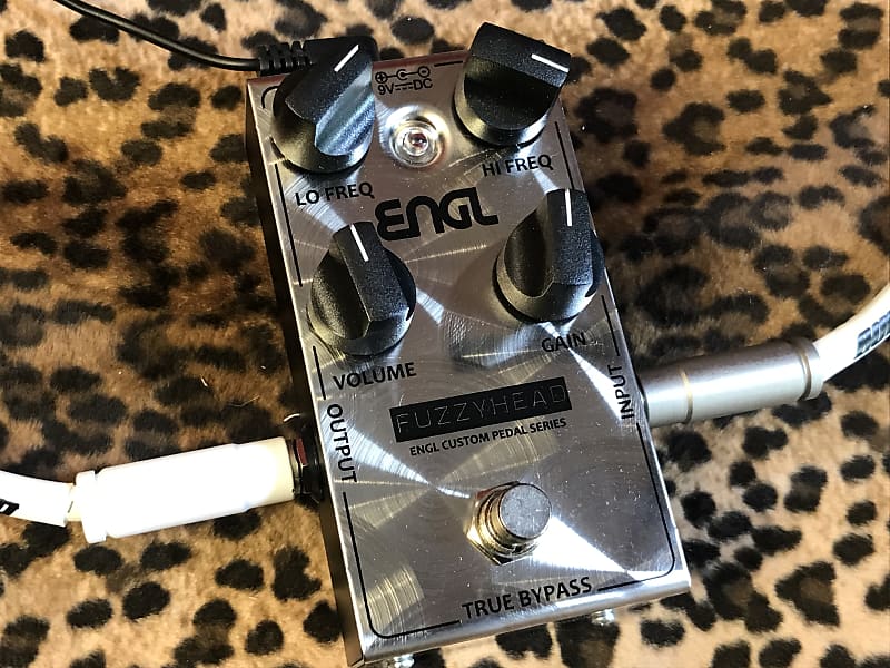 Engl Fuzzyhead Brushed Chrome high gain distortion fuzz pedal of