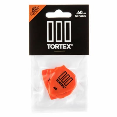 Dunlop 462P.60 Tortex TIII .60mm Guitar Picks, Orange, 12 Pack image 4