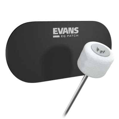 Evans - EQPB2 - EQ Double Pedal Patch, Black Nylon image 1