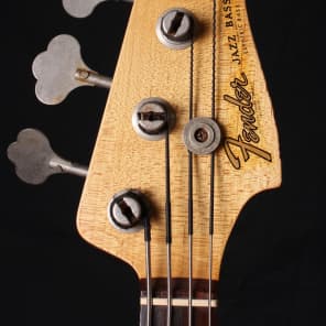2002 Fender Custom Shop Jaco Pastorius Relic Jazz Bass Sunburst image 5