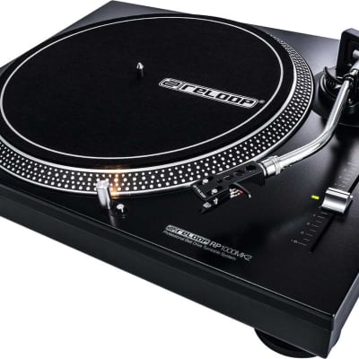 Reloop RP-1000-MK2 Belt Drive Turntable with Needle w/ Cloth 3-Pack