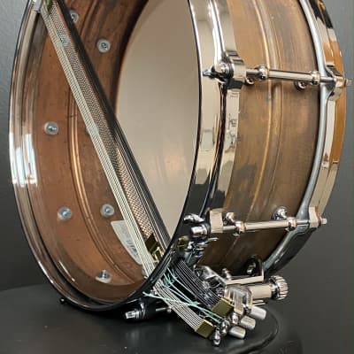 Ludwig 5x14" LCS514CTD Concert Series Snare Drum P89 Concert Strainer. VIDEO DEMO Natural Raw Copper image 6