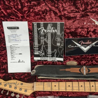 Fender 2017 Custom Shop Black Anodized Journeyman Relic Telecaster Electric Guitar, Aged Opaque White Blonde w/ Glaser B-Bender & Original Case x7975 (USED) image 25