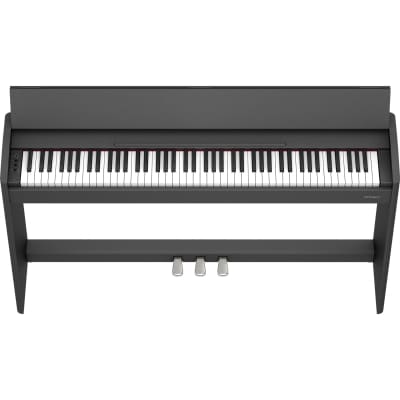 Roland F-107-BK 88-Key Slim Digital Piano w/ Stand, Bench, and 3-pedals, Black image 18