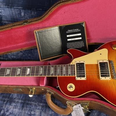 NEW ! 2024 Gibson Custom Shop 1959 Les Paul Factory Burst - Authorized Dealer - Hand Picked Killer Flame Top - VOS - 8.45lbs - G02749 image 12