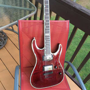 ESP LTD H-1000 Electric Guitar Seymour Duncan Sperzel Flame