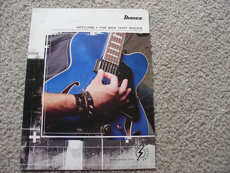 Ibanez 1995 (?) Ibanez Artcore Guitar color catalog Reverb