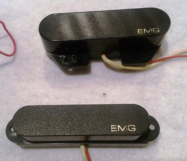 EMG Tele Active Pickups - Wiring - Switchcraft jack - Pots/Wiring - Needs battery connector image 1