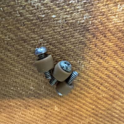 1959 Fender Telecaster Esquire bridge pick up screws with original spacers, great shape, rare pre-Cbs 1959 - Nickel image 2