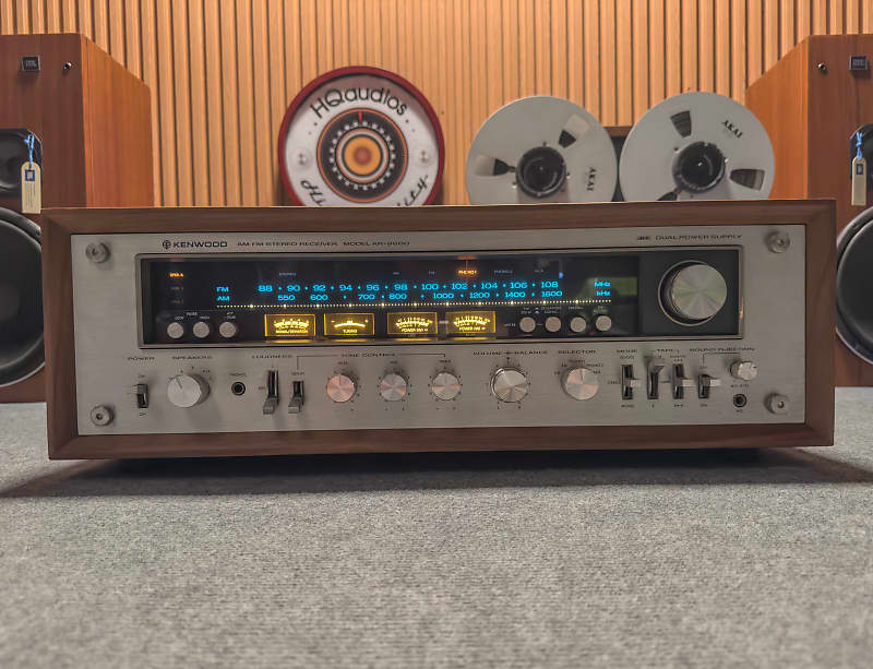 KENWOOD KR-9600 STEREO RECEIVER –  1-YEAR WARRANTY- FLAGSHIP 160W MONSTER  			