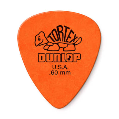 Dunlop 418P060 Tortex Standard Guitar Pick .6mm (12-Pack) image 1
