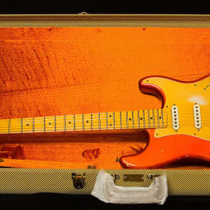 Fender Custom Shop 1956 Stratocaster Relic Candy Tangerine image 7