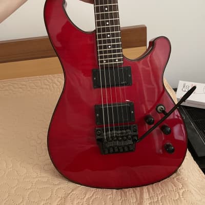Ibanez RS530-TR Roadstar II Deluxe 1984 - Transparent Red (with EMGs) for sale