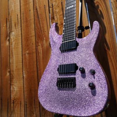 ESP E-II HORIZON NT-7B Hipshot Purple 7-String Electric Guitar w/ Case image 6