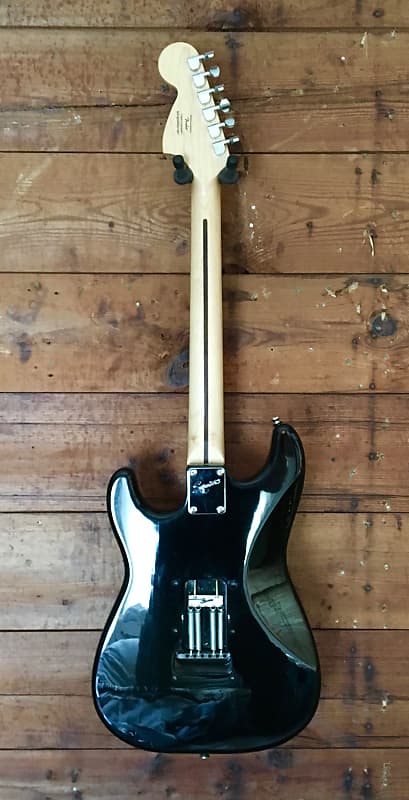 Squier Standard Stratocaster FSR Black w/ Matching Headstock