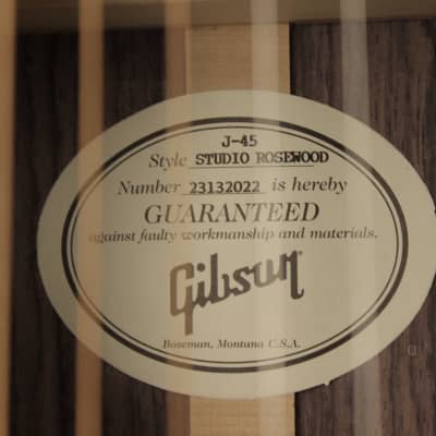 Gibson J-45 Studio Rosewood - AN (#022) image 13