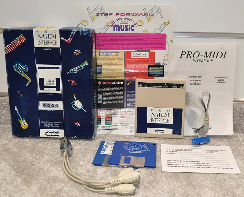 Microdeal Pro Midi Interface Complete in Big Box & Manuals | Reverb