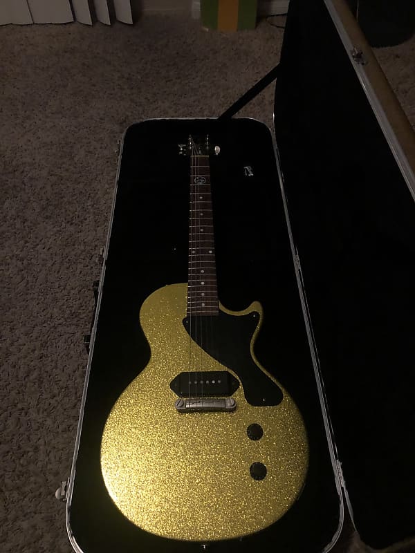 Gibson Les Paul Junior gold sparkle refinish image 1