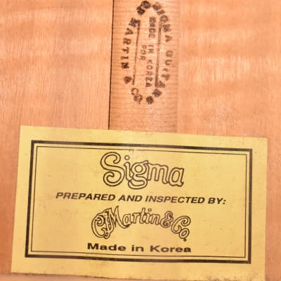 Sigma DT-4N Natural Finish Made In Korea Dreadnought Acoustic Guitar w/SSC image 18