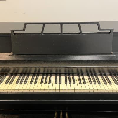 (SOLD)Kimball 38" Painted Black Consolette Piano c1955 #564375 image 5
