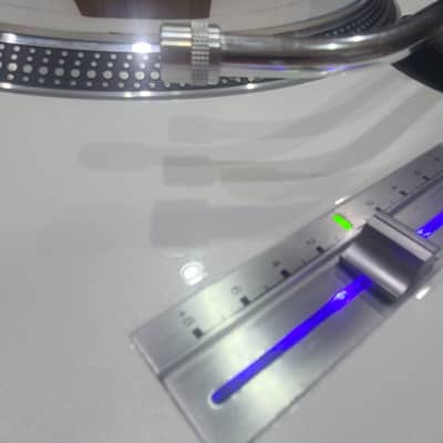 Pair of White Technics SL-1200 MK2 Custom DJ Turntables image 5