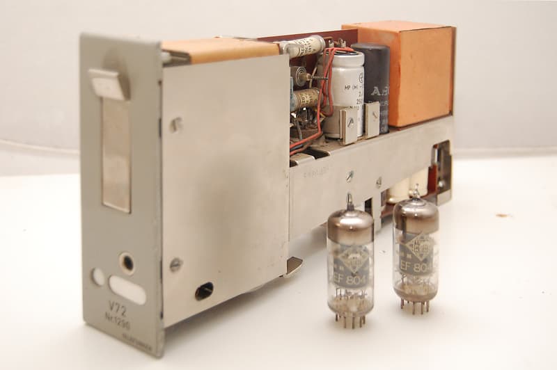 Vintage Rare Telefunken V72 Tube Mic Preamp | Reverb