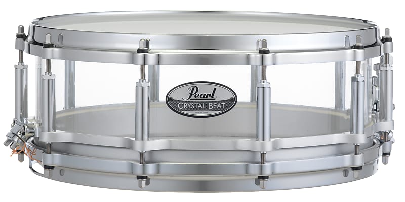 CRB1450/C730 Pearl Crystal Beat 14x5 Free Floating Snare Drum ULTRA CLEAR image 1