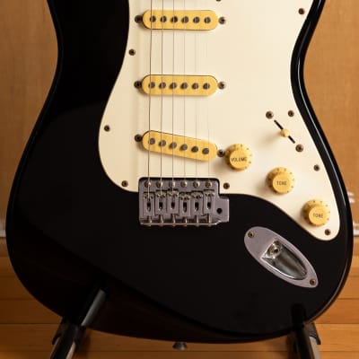 1995 Fender Japan Stratocaster Squier Series Piano Black vintage guitar MIJ for sale