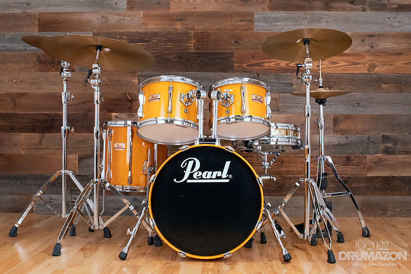 PEARL MLX PRESTIGE CUSTOM 4 PIECE JAZZ DRUM KIT, LIQUID AMBER (PRE
