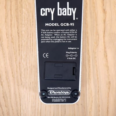 Dunlop Crybaby GCB-95 Limited Edition Wah Effects Pedal Gray