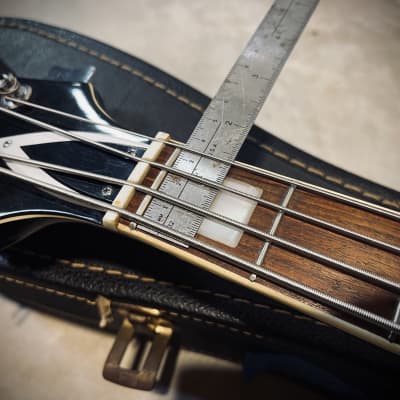 1960s Kent/Hagstrom Semi-Hollow ES-335 Style Short Scale 30" Sunburst Bass Guitar Made in Japan image 12