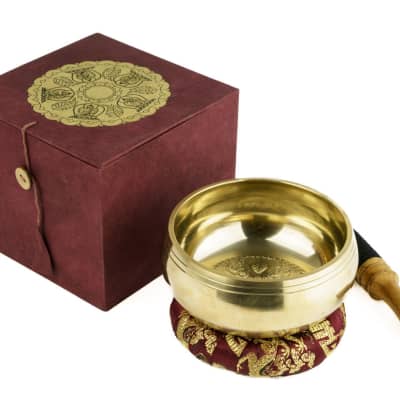 5011-L Dhyani Buddha Singing Bowl Gift Set - Music Instrument for Meditation image 1