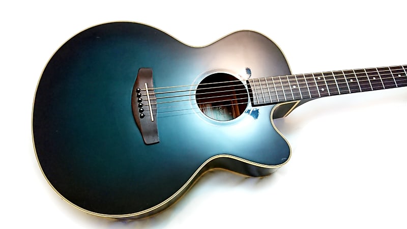 Yamaha CPX 5TBB Electro Acoustic Guitar Oriental Blue Burst 2002