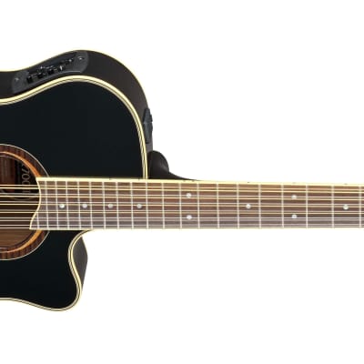 Yamaha APX700II-12 String Acoustic Electric Guitar (Black)(New) image 2