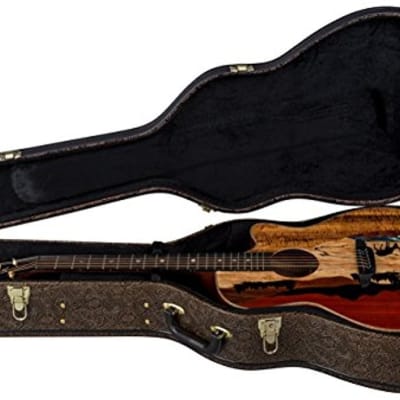 Luna VISTA DEER Tropical Wood Acoustic-Electric Guitar With Case image 2