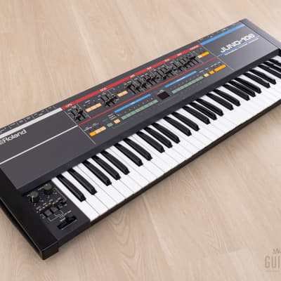 1984 Roland Juno-106 Vintage Analog Synthesizer, Serviced 120v