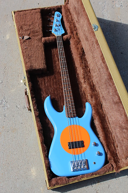 Fleabass Model 32 4 String Bass Guitar Water Finish Blue and
