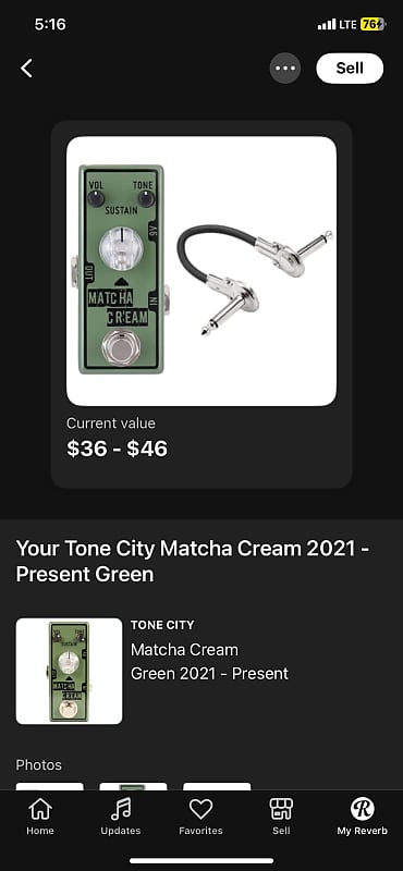 Tone City Matcha Cream