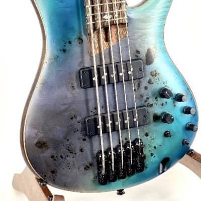 Ibanez Premium SR1605B 5-String Electric Bass Tropical Seafloor Flat Ser# 200102205 image 2