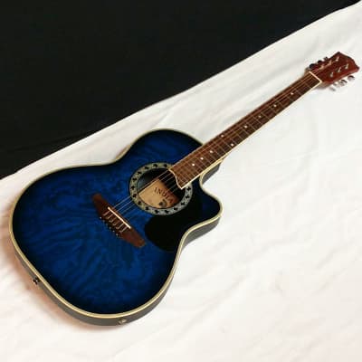 INDIANA Shannondale acoustic electric cutaway GUITAR Blue w/ BAG - SRB-BLS image 3