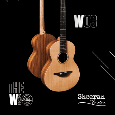 Sheeran W-03 Cedar & Rosewood, Bevel with Pickup NEW image 3