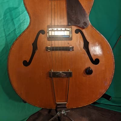 S.S. Stewart Electric Archtop 1950s Natural image 21