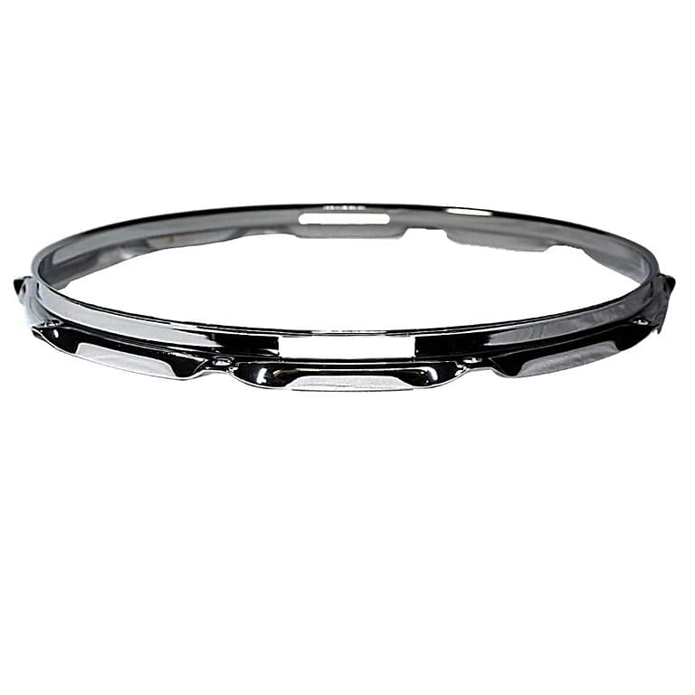 14" 10 lug SNARE SIDE chrome triple flange drum hoop Reverb