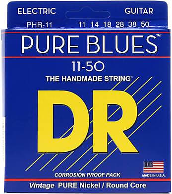 DR PURE BLUES™ - Pure Nickel Electric Guitar Strings - Heavy 11-50 image 1
