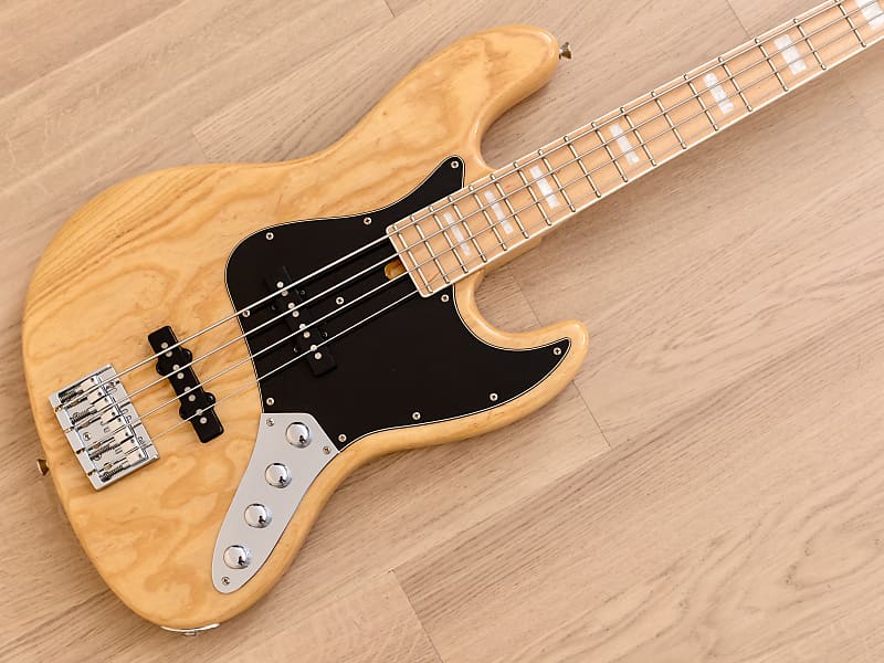 Moon JB-248OX Jazz Bass Ash Body, Natural w/ Bartolini & Hangtags